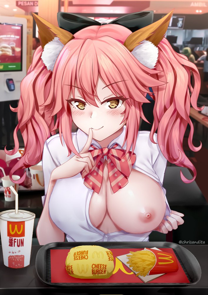 【パイモロ】乳だけ出してる/出てる画像【二次エロ】　その２３